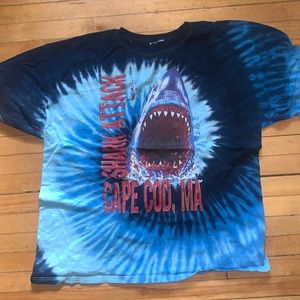 Cape Cod shark attack tie-dye